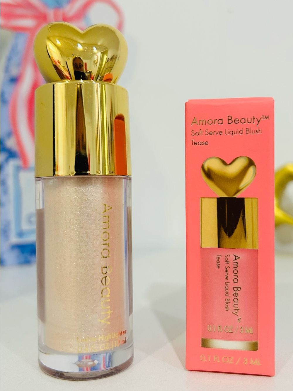 Soft Serve Liquid Highlighter and Blush Duo - Etheral and Tease